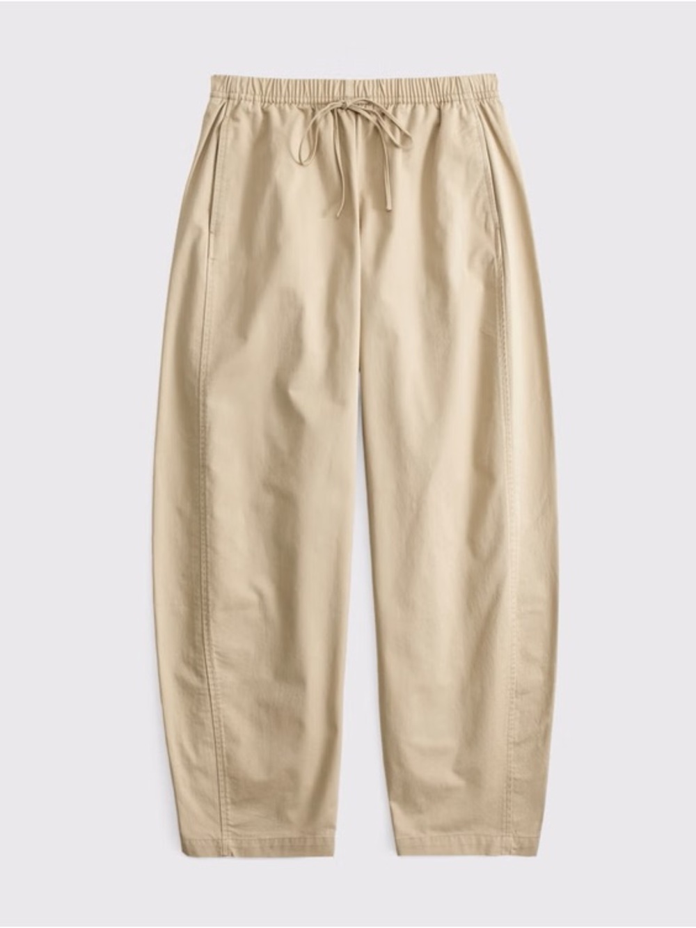 Abercrombie & Fitch Barrel Pull On Pant in Khaki Tan